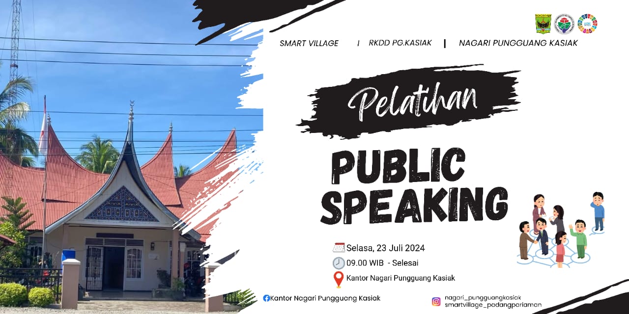 Pelatihan Public Speaking oleh Ruang Komunitas Digital Nagari Pungguang Kasiak Lubuk Alung